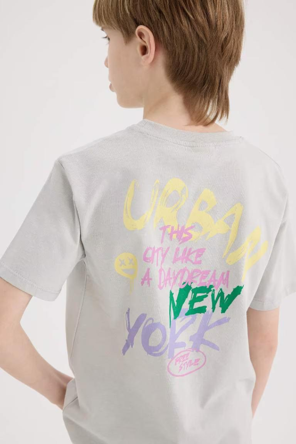 Resim Defacto Erkek Çocuk Kısa Kol T-shirt E0104A8GR470