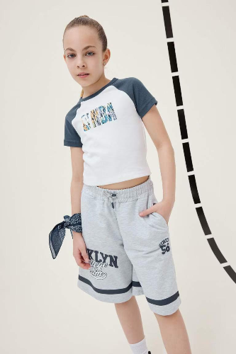 Resim Defacto Kız Çocuk T-shirt E7629A8/ER98