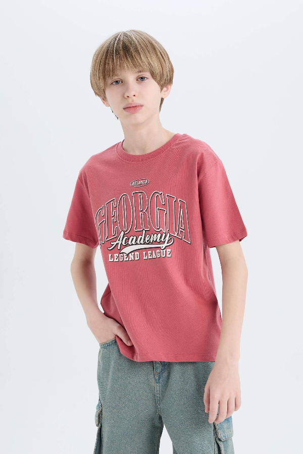 Resim Defacto Erkek Çocuk Kısa Kol T-shirt D9262A8BR268