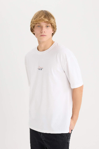 Resim Defacto Erkek  T-shirt D7814AX/WT34