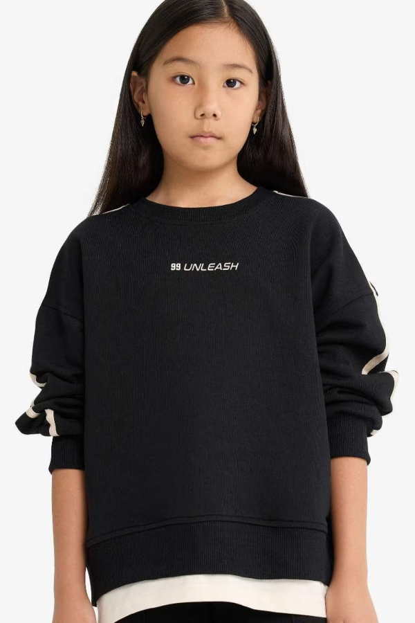 Resim Defacto Kız Çocuk  Sweat F2795A8/BK81