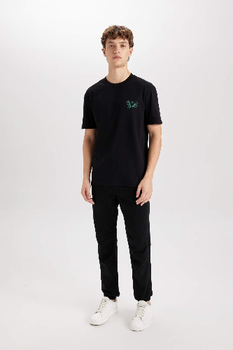 Resim Defacto Erkek  T-shirt D5467AX/BK81