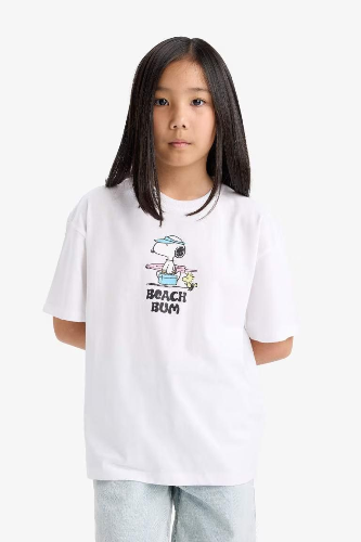 Resim Defacto Kız Çocuk Kısa Kol T-shirt E6551A8/WT34