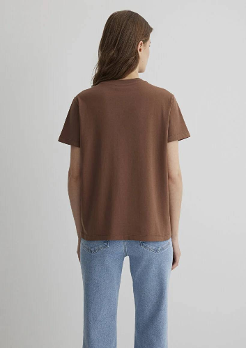 Resim Mavi Regular Kadın  T-shirt M1613133-90437