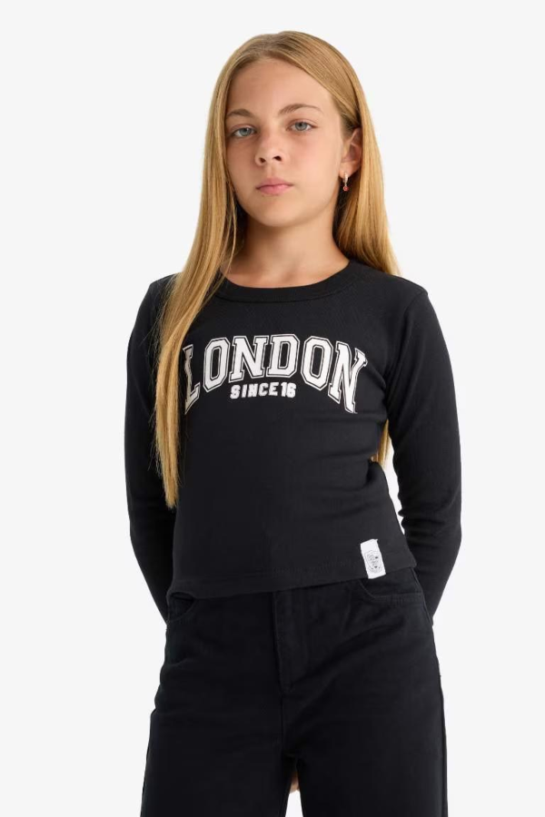 Resim Defacto Kız Çocuk  Sweat C7465A8/BK81