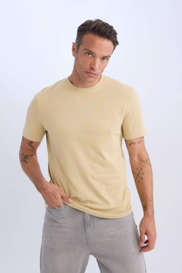 Resim Defacto Erkek  T-shirt V7699AZKH504