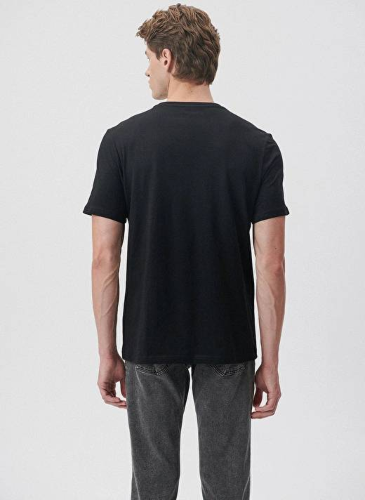 Resim Mavi Logo Erkek T-shirt M0611714-900
