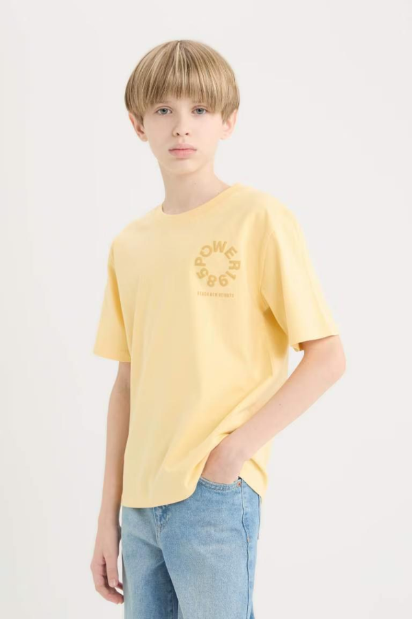 Resim Defacto Erkek Çocuk Kısa Kol T-shirt D8493A8YL495
