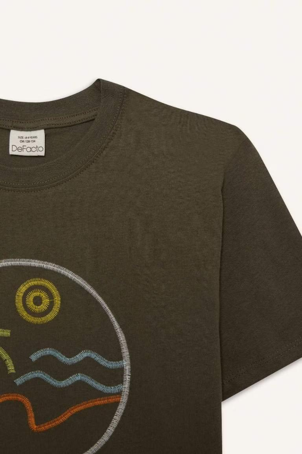 Resim Defacto Erkek Çocuk Kısa Kol T-shirt E0964A8KH261