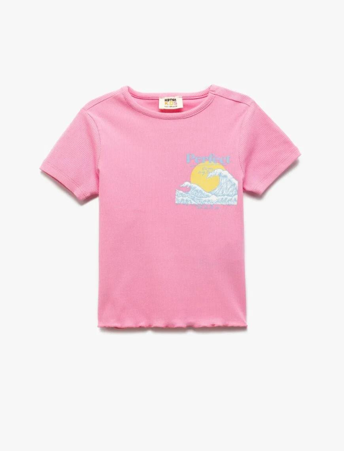 Resim Koton Kız Çocuk T-shirt 5SKG10114AK