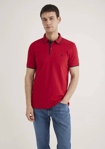 Resim Mavi Polo Erkek T-Shirt M062373-28441