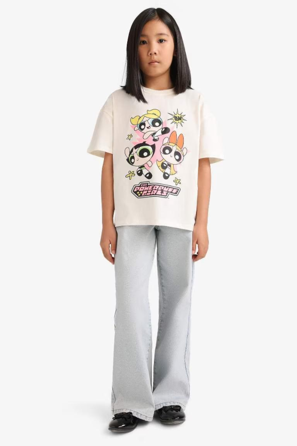 Resim Defacto Kız Çocuk Kısa Kol T-shirt E6512A8ER99