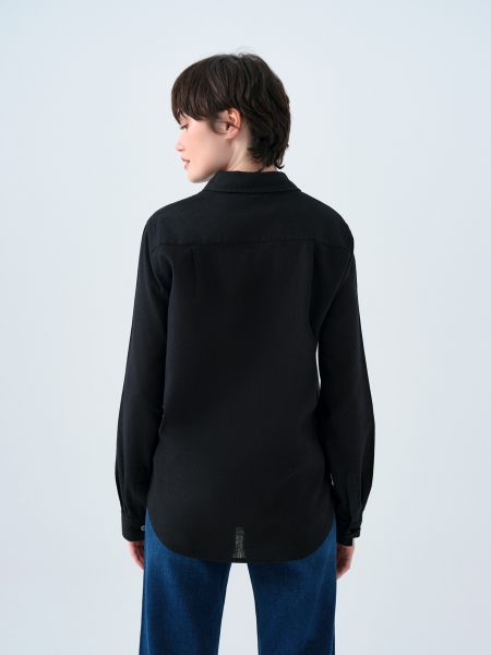Resim Loft Kadın Loose Fit UZUN KOLGömlek Lf2039039