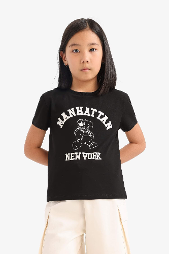 Resim Defacto Kız Çocuk  T-shirt E5900A8BK81