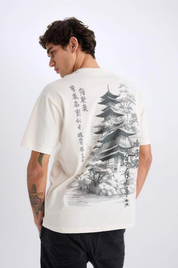 Resim Defacto Erkek  T-shirt E0909AXER137