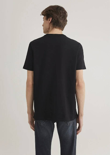 Resim Mavi Slim Erkek  T-shirt M066000-900