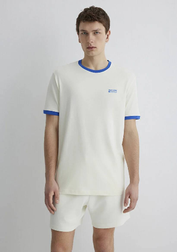 Resim Mavi Erkek T-shirt