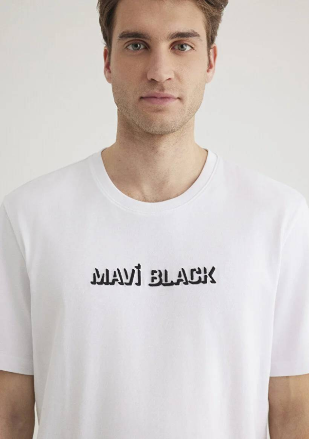 Resim Mavi  Erkek T-Shirt M0612527-620