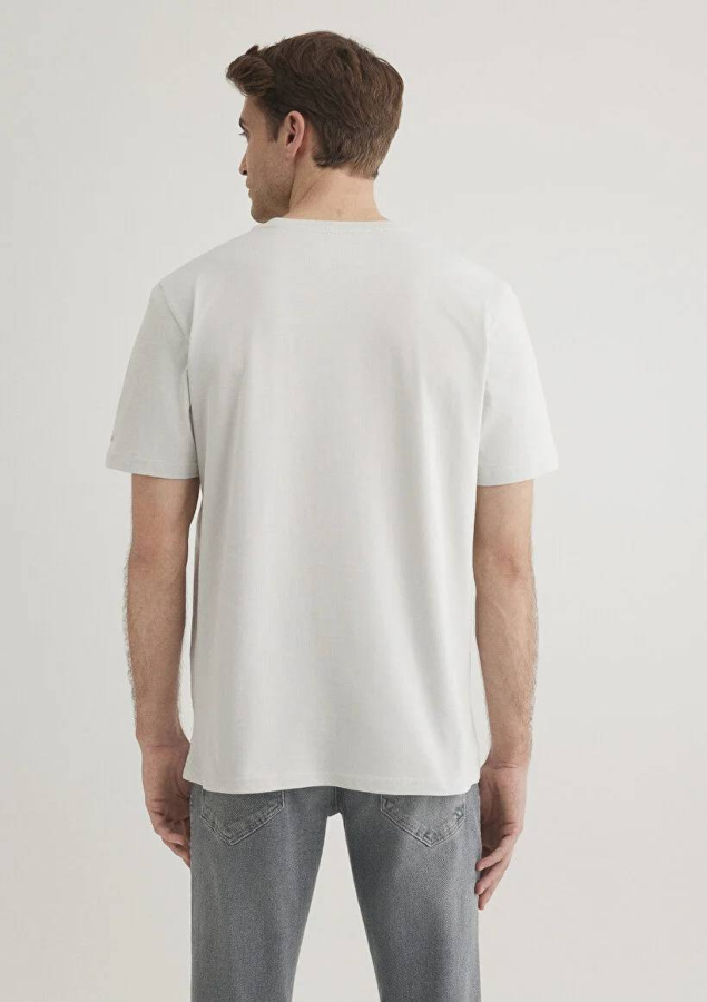 Resim Mavi İstanbul Baskılı Erkek T-Shirt M0611789-80618