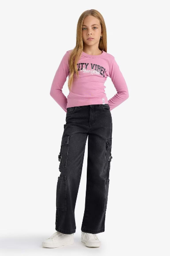 Resim Defacto Kız Çocuk  Sweat C7465A8/PN455