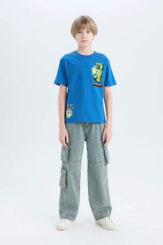 Resim Defacto Erkek Çocuk Kısa Kol T-shirt D9561A8/BE776