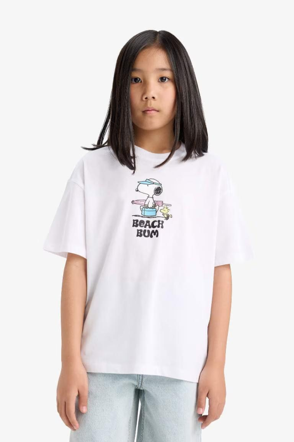 Resim Defacto Kız Çocuk Kısa Kol T-shirt E6551A8/WT34