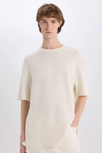 Resim Defacto Erkek  T-shirt C2726AXER238