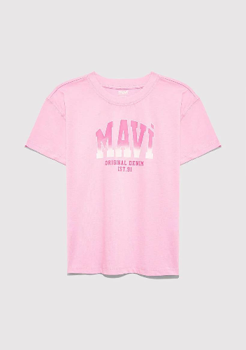 Resim Mavi Jenerik Kız Çocuk T-Shirt M7610386-70972