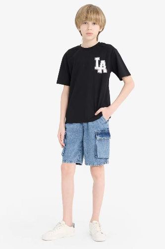 Resim Defacto Erkek Çocuk T-shirt F2573A8BK81