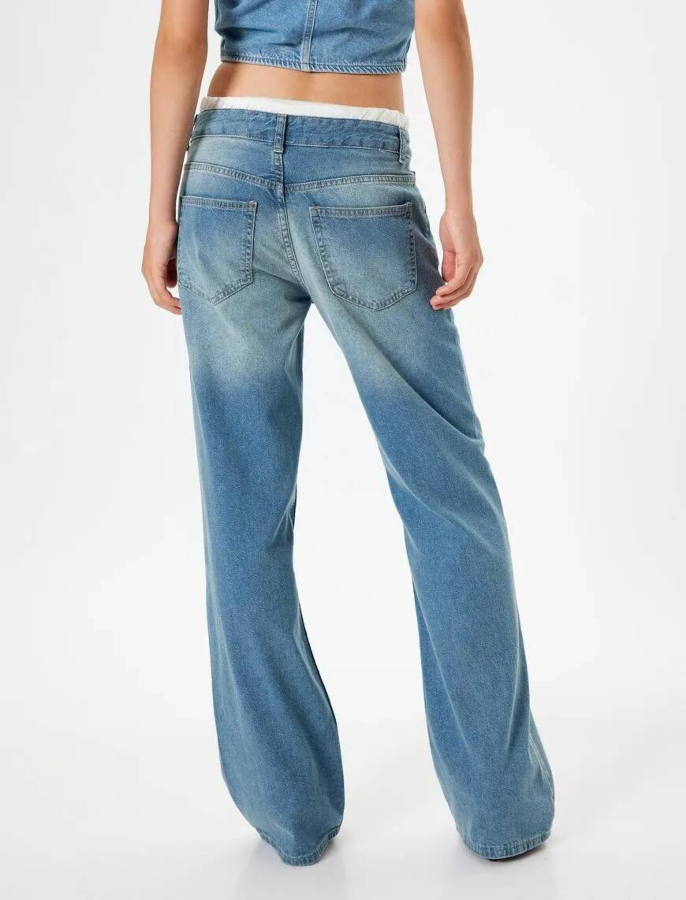 Resim Koton Kadın Jean Pantolon 5Wal40082Md