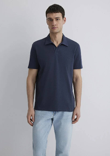 Resim Mavi Regular Erkek  T-shirt M0612597-70726