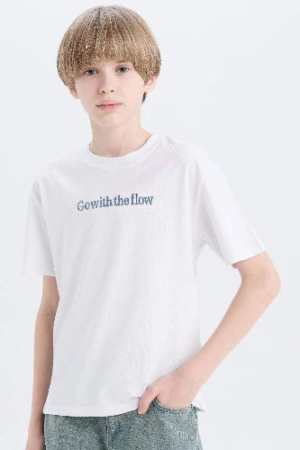 Resim Defacto Erkek Çocuk Kısa Kol T-shirt D9292A8WT34