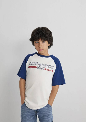 Resim Mavi Society Erkek Çocuk T-shirt M6610357-70057