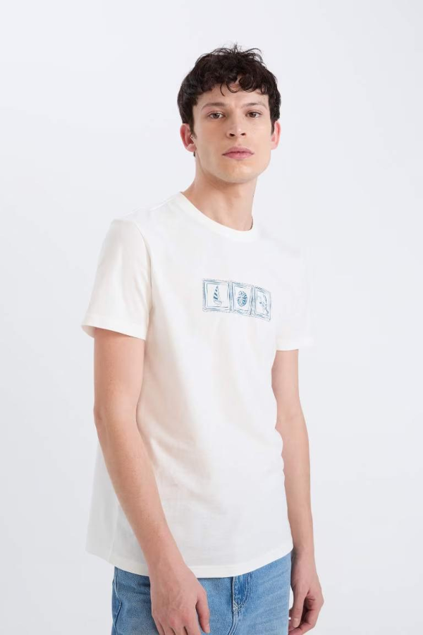 Resim Defacto Erkek  T-shirt D9356AXER105