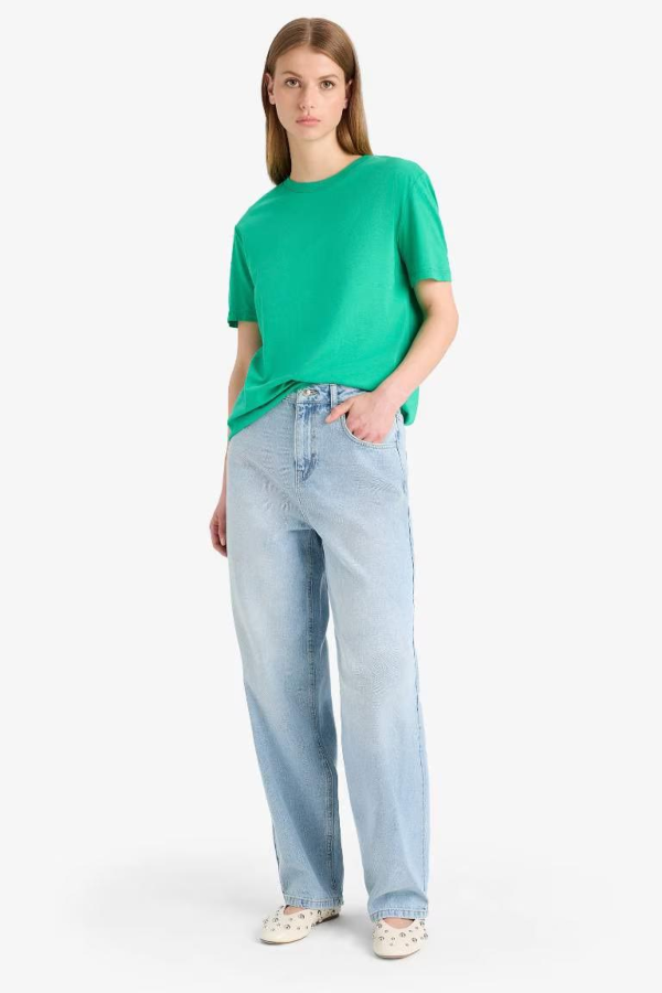 Resim Defacto Kadın Kısa Kol T-shirt W9584AZGN690