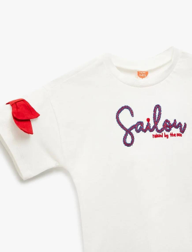 Resim Koton Kız Bebek T-shirt 5SMG10155AK