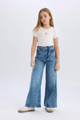 Resim Defacto Kız Çocuk  Jean Pantolon D9697A8NM28
