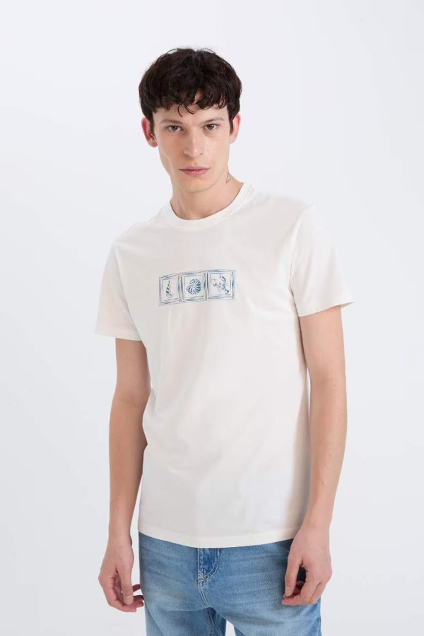 Resim Defacto Erkek  T-shirt D9356AXER105