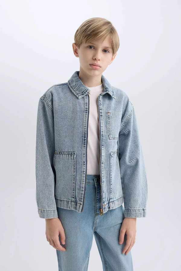 Resim Defacto Erkek Çocuk  Jean Ceket D6588A8/NM28