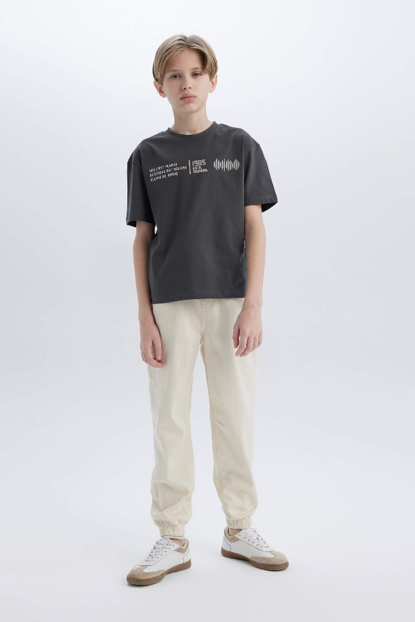 Resim Defacto Erkek Çocuk Kısa Kol T-shirt B6165A8AR213