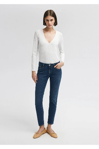 Resim Mavi Kadın Ada Jean Pantolon M1020535596