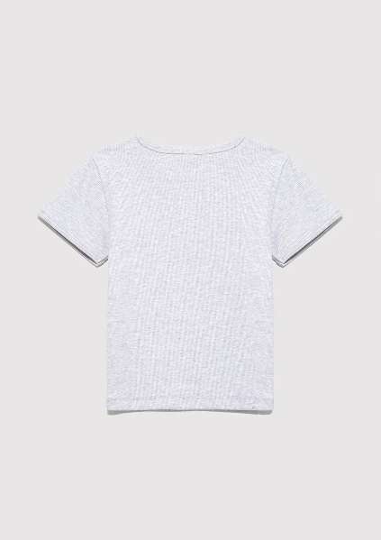 Resim Mavi Baskılı Kız Çocuk T-Shirt M7610350-88467