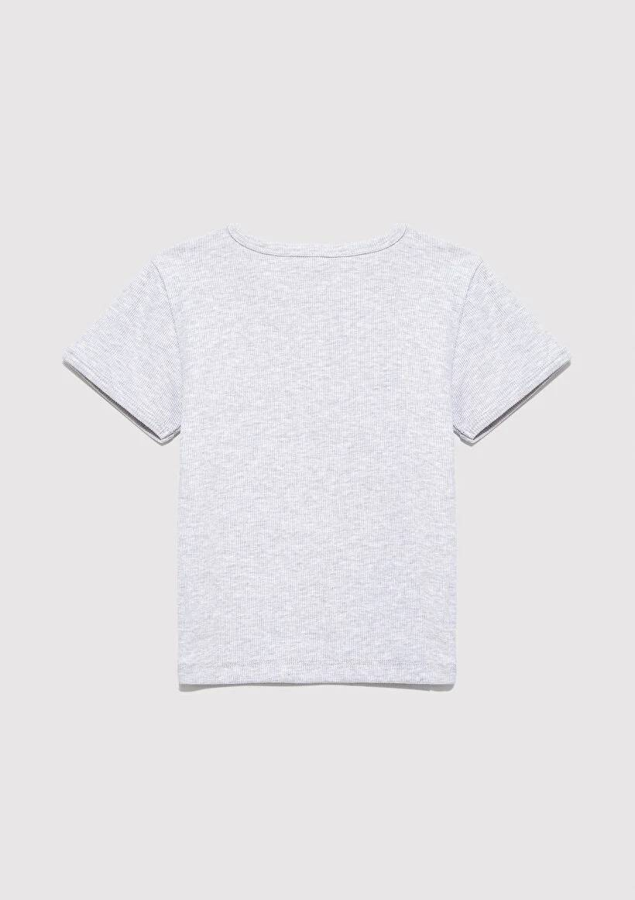 Resim Mavi Baskılı Kız Çocuk T-Shirt M7610350-88467