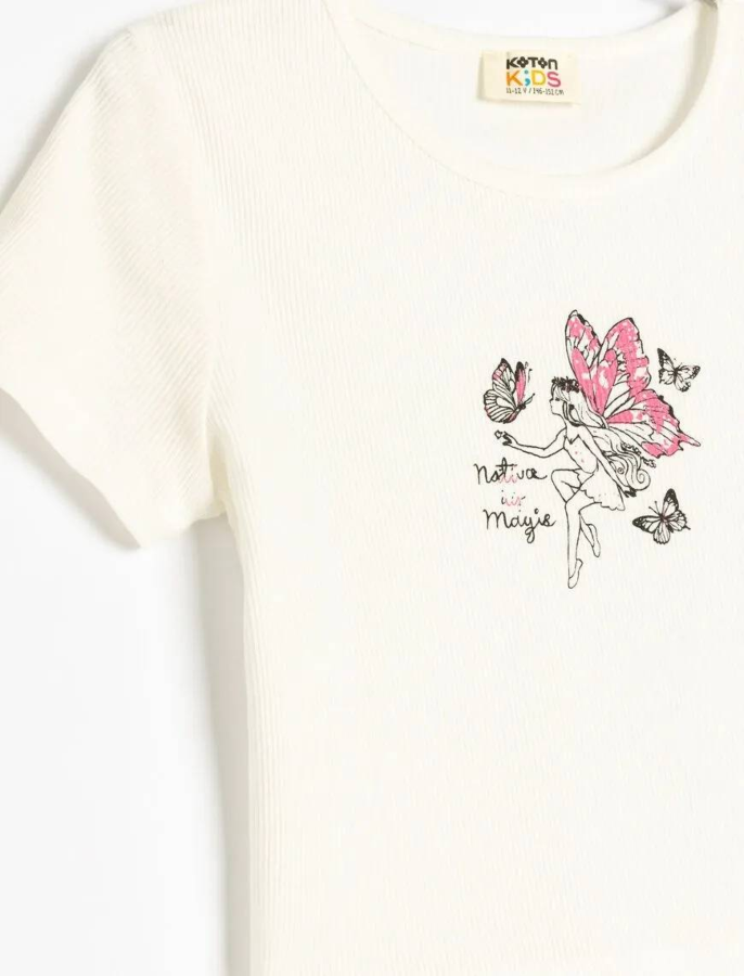 Resim Koton Kız Çocuk T-shirt 5SKG10229AK