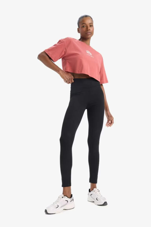 Resim Defacto Kadın Kısa Kol T-shirt D8803AXBR480