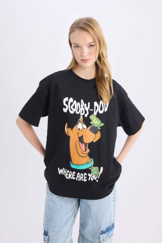 Resim Defacto Kadın Kısa Kol T-shirt D9106AX/BK81