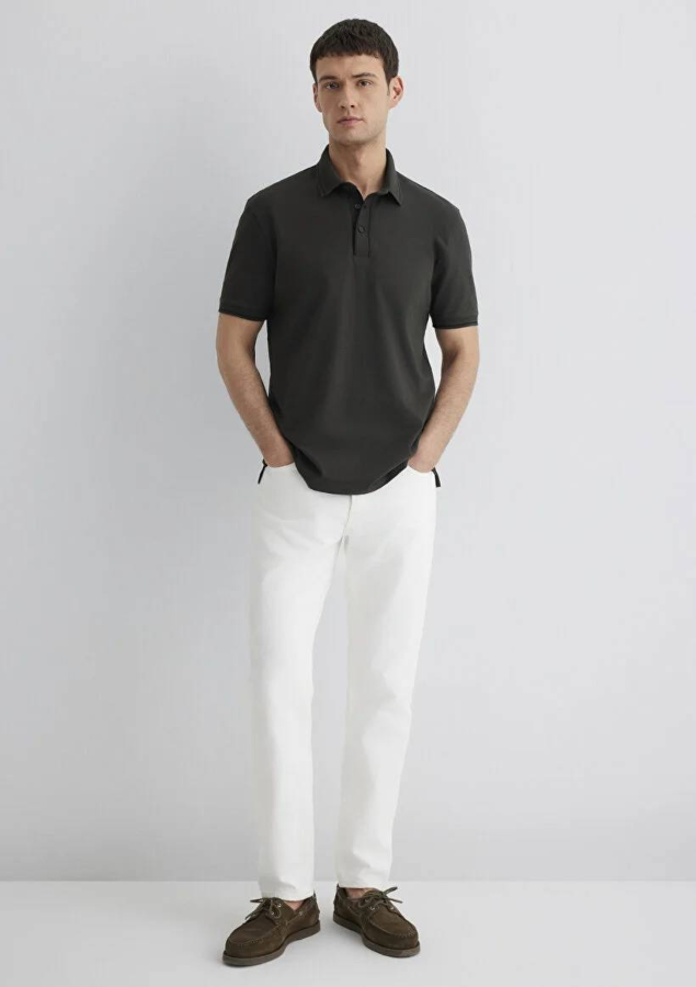 Resim Mavi Regular Erkek  T-shirt M0612648-71587