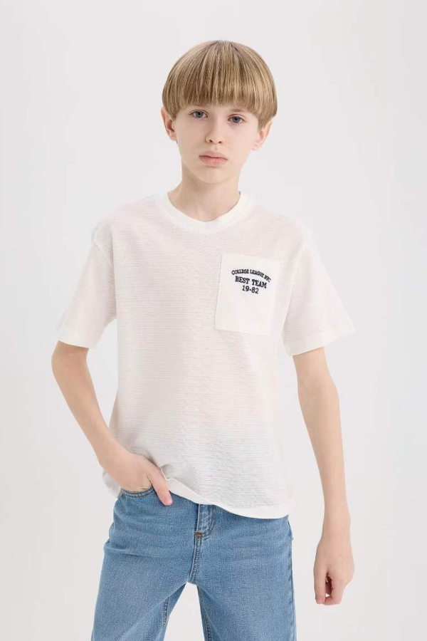 Resim Defacto Erkek Çocuk Kısa Kol T-shirt D9286A8ER105