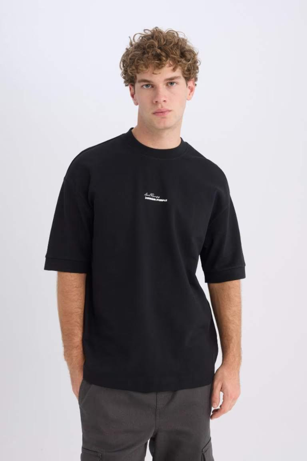 Resim Defacto Erkek  T-shirt D5496AXBK81
