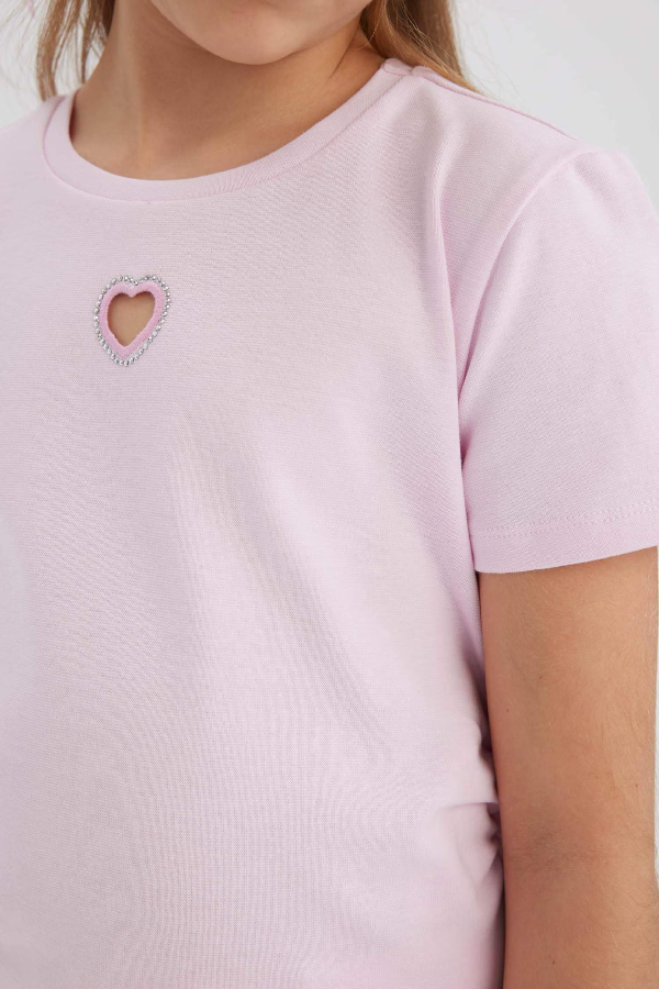 Resim Defacto Kız Çocuk Kısa Kol T-shirt E0823A8PN74